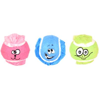 Hondenspeelgoed Tennisbal Fonny 6 centimeter Flamingo Mix