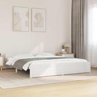 Bedframe massief hout wit 180x200 cm - thumbnail