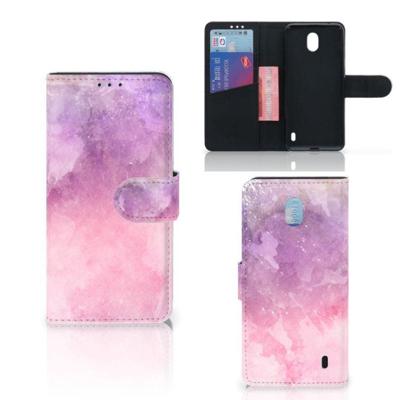Hoesje Nokia 1 Plus Pink Purple Paint Hoesje Nokia 1 Plus Pink Purple Paint