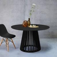 sweeek - Eettafel met houteffect, sparrenhouten poten, 4 zitplaatsen - thumbnail