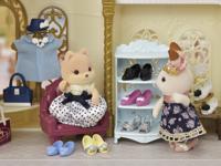 SYLVANIAN FAMILIES Mode en grote zus karamel hondenkoffer voor kinderen - thumbnail