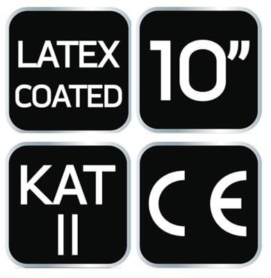 Neo Werkhandschoen polyester | Met gekreukte latex coating | M10 - 6453461 Neo Werkhandschoen polyester | Met gekreukte latex coating | M10 - 6453461