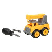 Constructiewagen met Schroefbare Wielen - Geel - thumbnail