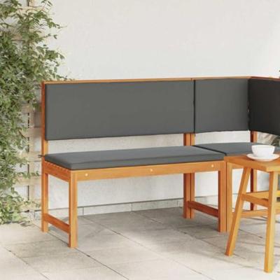 Tuinstoel met kussen Bruin 100 x 50 x 91cm Massief acaciahout