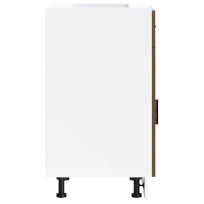 Onderkast "Porto" bewerkt hout bruin eikenkleur