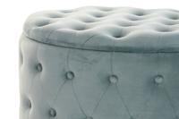 Voetensteun DKD Home Decor Groen Hout MDF Fluweel 70 x 70 x 42 cm - thumbnail