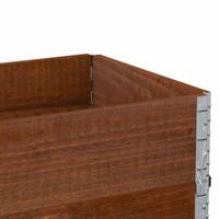 VidaXL Palletopzetranden 2 st 100x50 cm massief grenenhout bruin - thumbnail