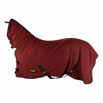 Budget Rider fleecedeken met hals bordeaux maat:195