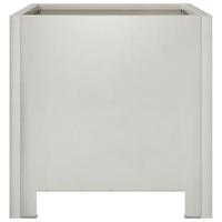 Plantenbakken 2 st 30x30x30 cm roestvrij staal - thumbnail