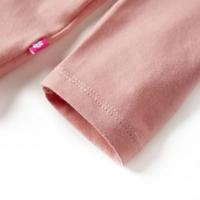 Kindershirt met lange mouwen dierenprint 92 lichtroze - thumbnail