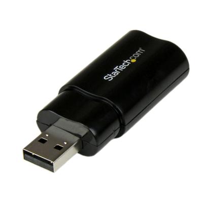 Externe Geluidskaart USB Startech ICUSBAUDIOB Zwart