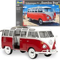 Revell VW T1 Samba Bus Bus miniatuur Montagekit 1:24 - thumbnail