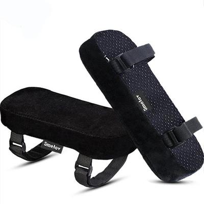 2 PC'S stoel armleuning pads voor Office stoel zachte Elleboogkussens pads beschermer lange arm mouw elleboog brace patches rest kussen (zwart)