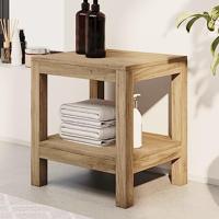 VidaXL Badkamertafel 45x35x45 cm massief teakhout - thumbnail