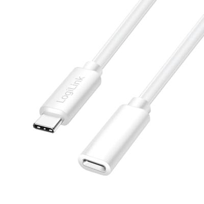LogiLink USB-C-kabel USB 2.0 USB-C stekker, USB-C bus 1.00 m Wit CU0220