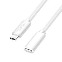 LogiLink USB-C-kabel USB 2.0 USB-C stekker, USB-C bus 1.00 m Wit CU0220 - thumbnail