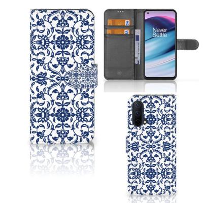 OnePlus Nord CE 5G Hoesje Flower Blue OnePlus Nord CE 5G Hoesje Flower Blue