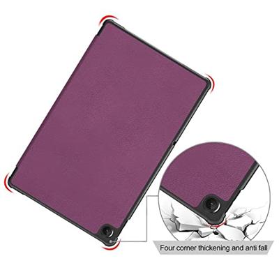 Lunso - Lenovo Tab M10 Plus Gen 3 (3e generatie) - Tri-Fold Bookcase hoes - Paars