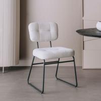 Tower Living Eetkamerstoel 'Padola' Bouclé, kleur Naturel - thumbnail