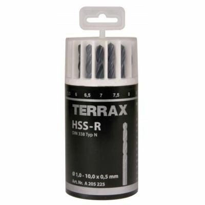 Borenset TERRAX Doosje DIN 338 19 Onderdelen (10 Stuks)