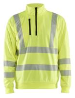 Blåkläder High-Vis Sweatshirt halve rits 35642538 | High-Vis Geel | Maat XL - 7330509831489 - thumbnail