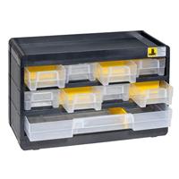 Allit 458080 Opslagmagazijn VarioPlus Basic 15 (l x b x h) 300 x 300 x 190 mm Zwart, Geel 1 stuk(s) - thumbnail