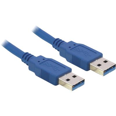 Delock USB-kabel USB 3.0 USB-A stekker, USB-A stekker 1.50 m Blauw 82430 - thumbnail