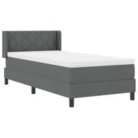 Boxspringbed met Matras in Donkergrijs, 100x200 cm - thumbnail