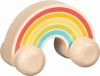 Goki houten voertuig regenboog - thumbnail