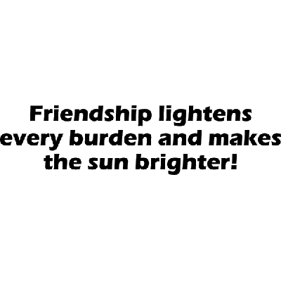 Friendship - Muursticker Friendship - Muursticker