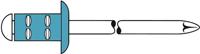 Gesipa 1464828 Popnagel (Ø x l) 4.8 mm x 15 mm RVS RVS RVS 50 stuk(s) - thumbnail