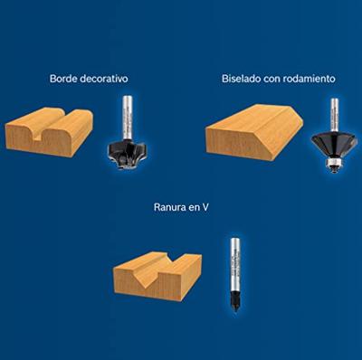 Bosch Accessories 2608628637 Vlakke frees Schachtdiameter 6.35 mm