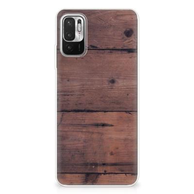 Xiaomi Redmi Note 10/10T 5G | Poco M3 Pro | Bumper Hoesje | Old Wood