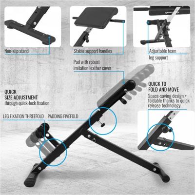 Inklapbare Buik- en Rugtrainer Zwart