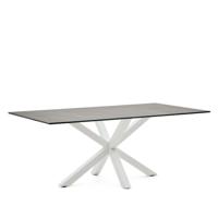 Kave Home Eettafel 'Argo' Iron Moss Keramiek, 200 x 100cm, kleur Wit - thumbnail