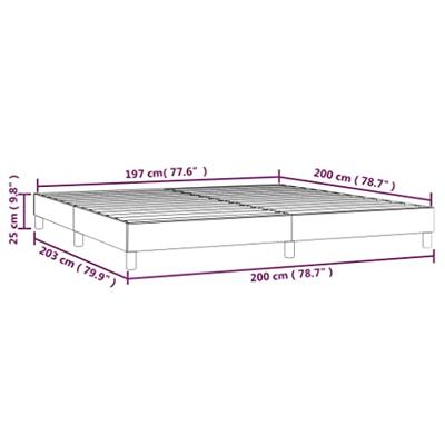 Boxspringframe fluweel donkerblauw 200x200 cm