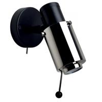 DCW Editions Biny Spot Led Wandlamp - Zwart/nikkel - met stokje - met schakelaar - thumbnail