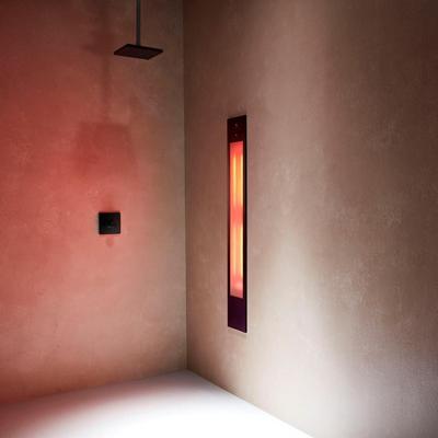 Sunshower Pure XL - Inbouw - Infrarood - 20 x 124 x 10 cm - Zwart