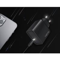 LogiLink Ladegerät USB-oplader 18 W 1x USB-C USB PD Zwart Binnen - thumbnail