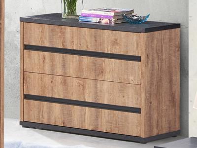 Commode ELMA 2 lades industriële eik Commode ELMA 2 lades industriële eik