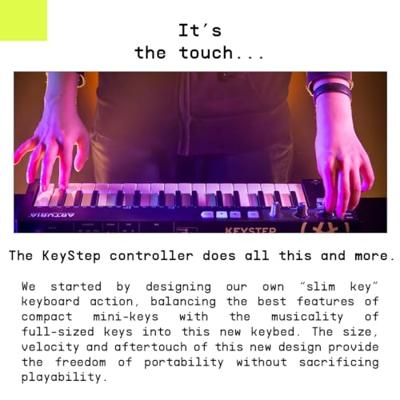 Arturia KeyStep Keyboard Wit - thumbnail