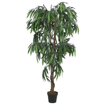 VidaXL Kunstplant mangoboom 900 bladeren 180 cm groen