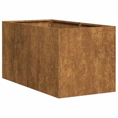 VidaXL Plantenbak roestig 40x80x40 cm weervast staal