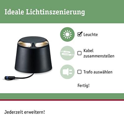 Paulmann 93917 Verlichtingssysteem Plug&Shine LED-vloerinbouwlamp LED 6 W Warmwit Antraciet Paulmann 93917 Verlichtingssysteem Plug&Shine LED-vloerinbouwlamp LED 6 W Warmwit Antraciet