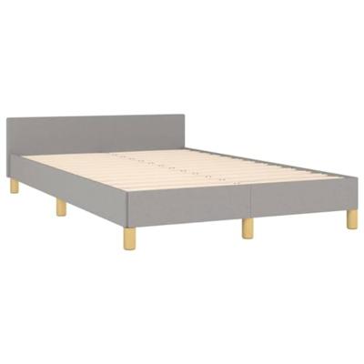 Bedframe zonder matras 120x190 cm stof lichtgrijs