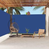 Tuinscherm uittrekbaar 220x600 cm blauw - thumbnail