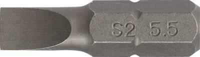 Promat/Tecwerk Bit | voor sleufschroeven | 6,5 mm lengte 25 mm 1/4 inch C6,3 | snedesterkte 1,2 mm - 4000829107