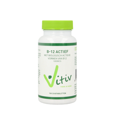 Vitiv Vitamine B12 actief 100 Zuigtabletten