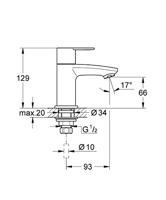 GROHE Eurostyle Cosmopolitan toiletkraan 1/2 chroom 23039002 - thumbnail