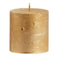 Stompkaars rustiek - goudkleur - 7xØ7 cm - thumbnail